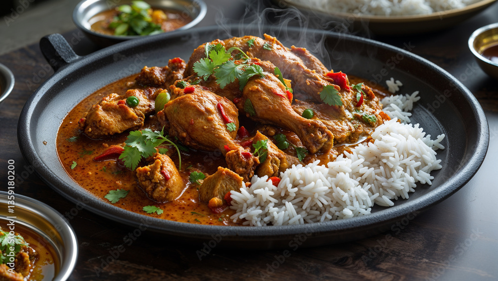Fototapeta premium chicken and rice
