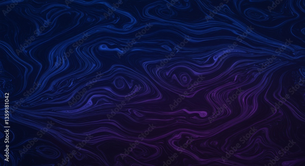Fototapeta premium Abstract fluid art background features swirling blue and purple gradients