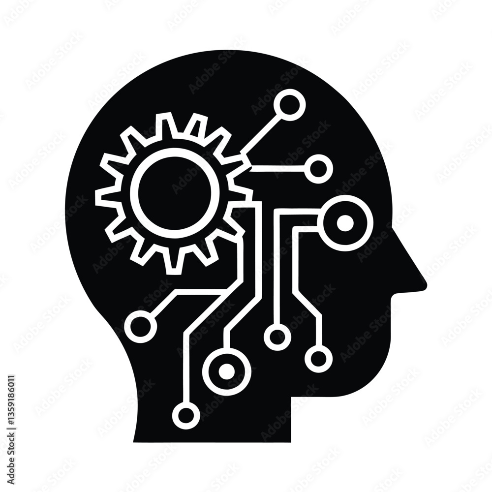 Obraz premium Artificial Intelligence Brain.