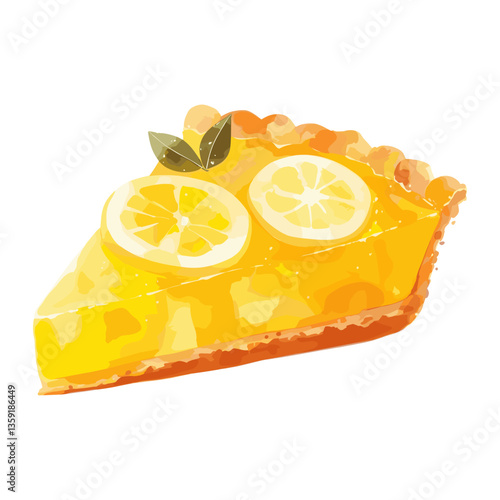 Lemon Tart lemon tart illustration vector