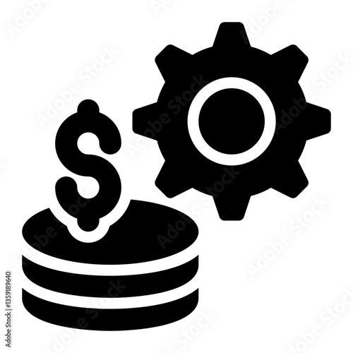 Working Capital, Business, Finance Glyph Solid Icon
