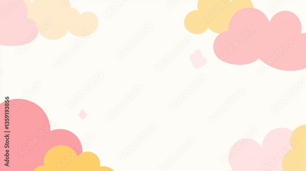 Pastel Cloudscape Background for Design Pastel Cloudscape Background for Design