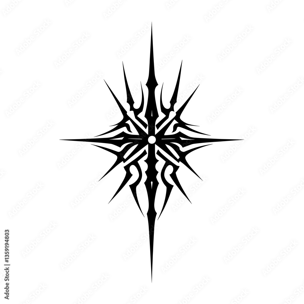 Obraz premium Spike symbol tribal design vector
