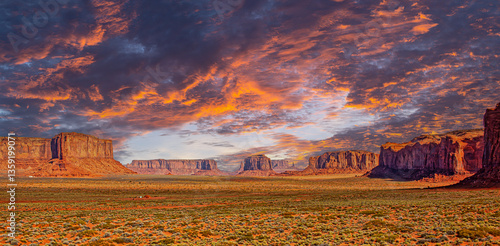 Obraz na płótnie Monument valley sandstone buttes w salonie