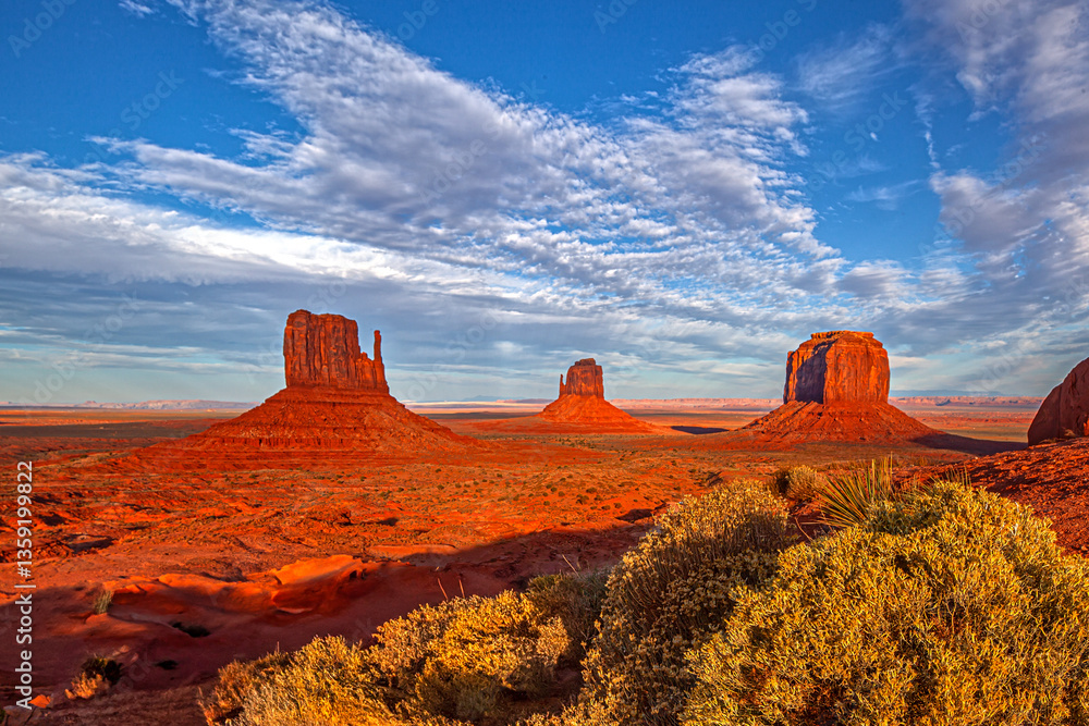 Monument valley sandstone buttes