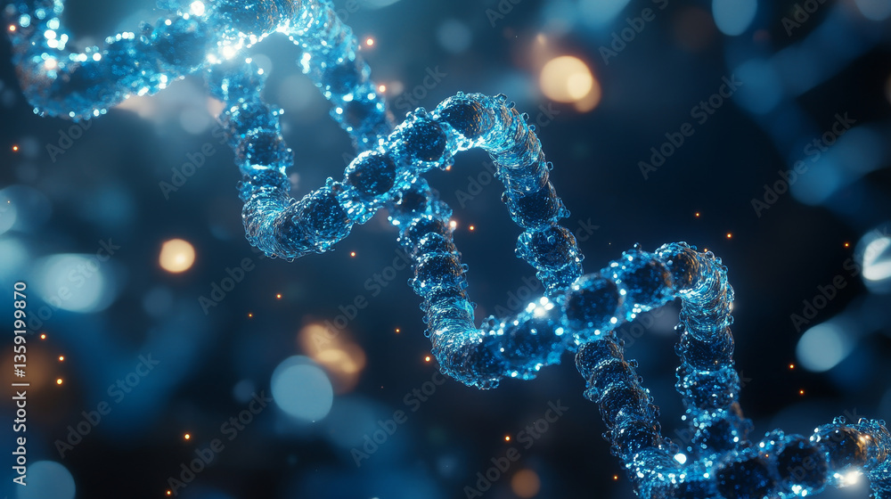 Molecule. Hi Tech technology in the field of genetic engineering. Scientific breakthrough in molecular synthesis. 3D illustration on a futuristic background Molecule. Hi Tech technology in the field of genetic engineering. Scientific breakthrough in molecular synthesis. 3D illustration on a futuristic background