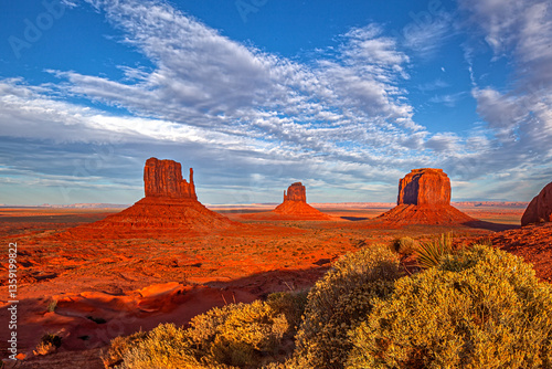 Obraz na płótnie Monument valley sandstone buttes w salonie