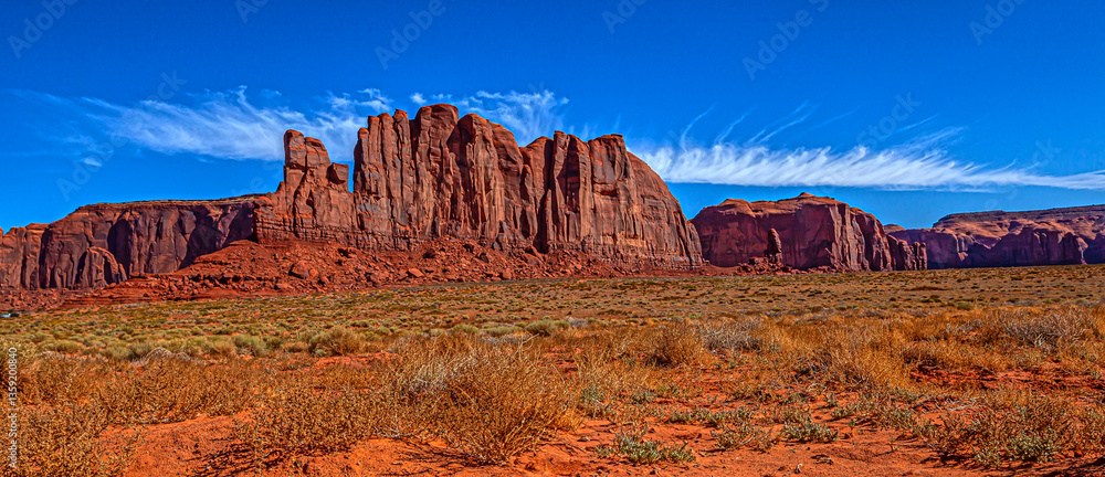 Monument valley sandstone buttes