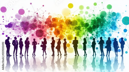 Wallpaper Mural Professionals Networking in a Colorful Media Environment Torontodigital.ca