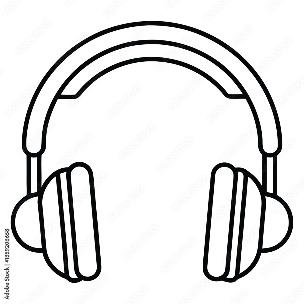High-tech headphones with noise-cancellation features. High-tech headphones with noise-cancellation features.