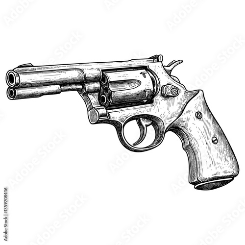 Gun firearm weapon art vector