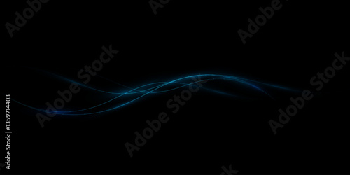 Abstract lines.Neon lines of speed and fast wind. effect of moving at the speed of light. Blue glow effect. Magic shiny line. Neon. Background.	