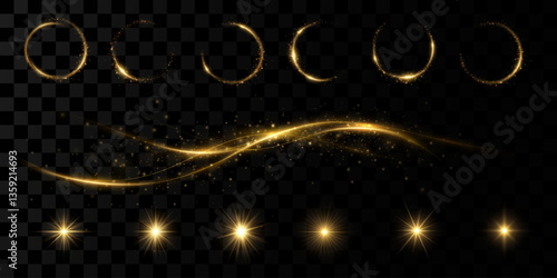 ight effects. Light flashes, explosions, shine, dust, sparks, sequins, stars, frames, curved curves. Glowing light with special effect