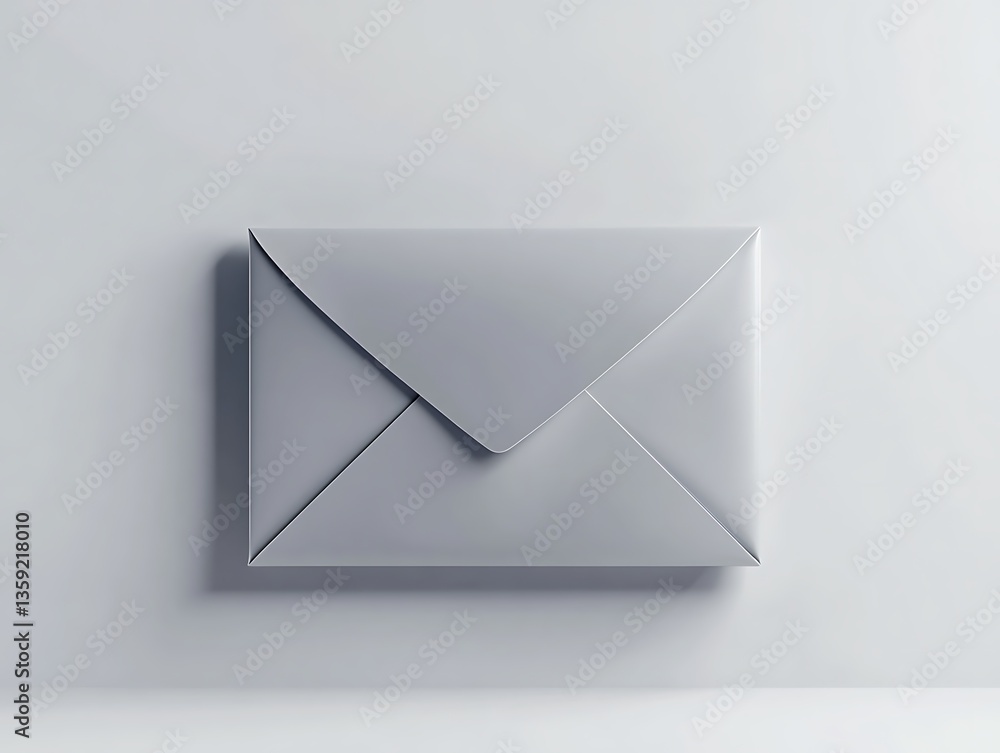 Mail envelope delivery concept minimalist setting digital artwork Mail envelope delivery concept minimalist setting digital artwork
