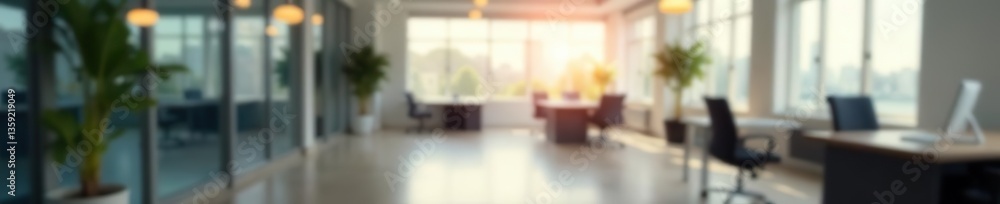 Blurry open office space with abstract light bokeh effect, bokeh, space Blurry open office space with abstract light bokeh effect, bokeh, space
