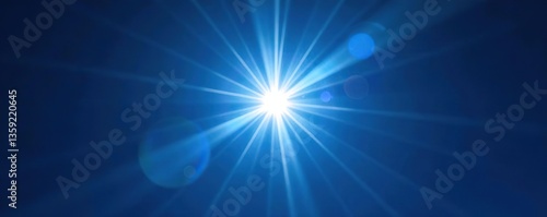 Blue sun burst background with vibrant rays radiating from a central point,  vibrant,  design