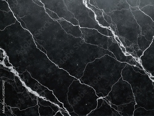 Elegant black marble with silver veins