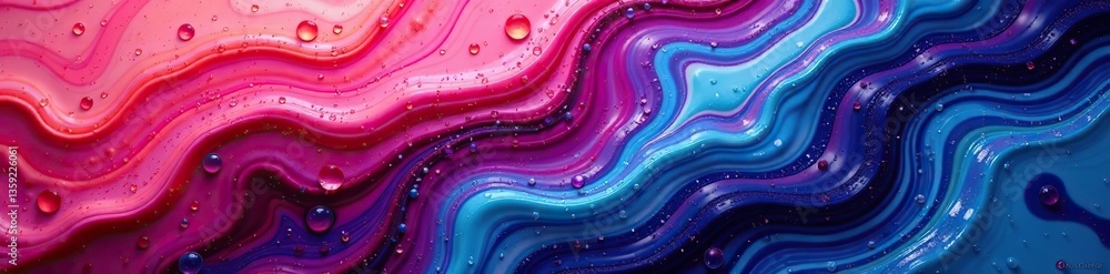 Fototapeta premium Bright acid colors liquid marbled texture with abstract neon background, artistic, modern