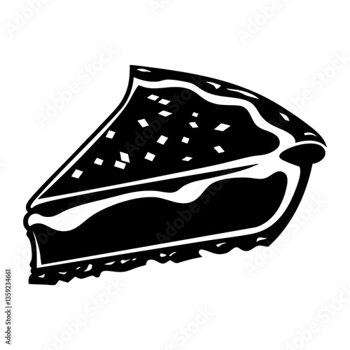 Pie icon illustration dessert graphic vector