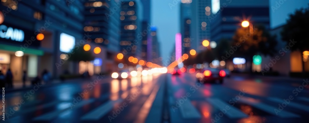 Blurred cityscape background with colorful lights, metropolitan, movement Blurred cityscape background with colorful lights, metropolitan, movement