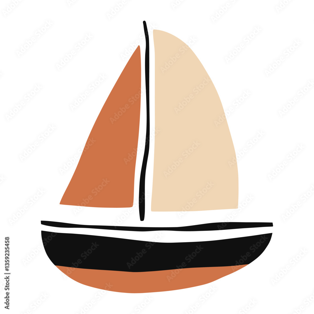 Sailboat sailboat illustration art vector