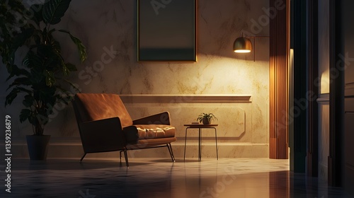 Wallpaper Mural cozy evening in a luxurious living room Torontodigital.ca