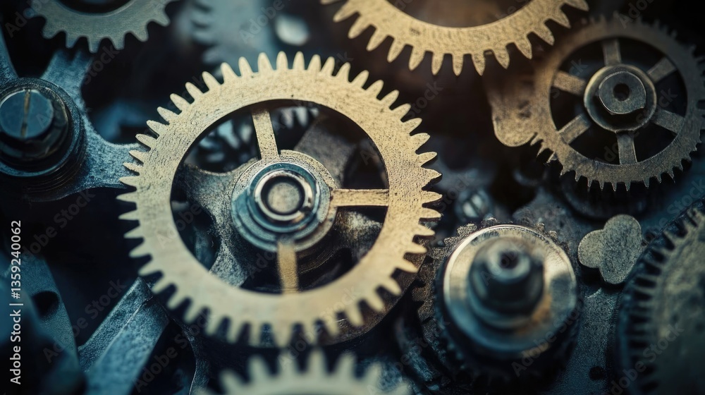 Intricate Gears: A Close-Up of Mechanical Precision Intricate Gears: A Close-Up of Mechanical Precision