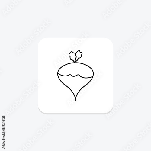 Turnip, vector, pixel perfect, illustrator file