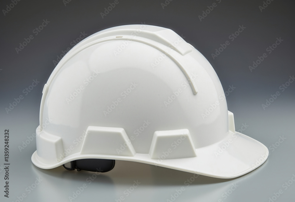 A durable construction helmet molded from a sturdy thermoplastic material. It possesses a low profile design with a rain trough along the brim to deflect water away from the face A durable construction helmet molded from a sturdy thermoplastic material. It possesses a low profile design with a rain trough along the brim to deflect water away from the face