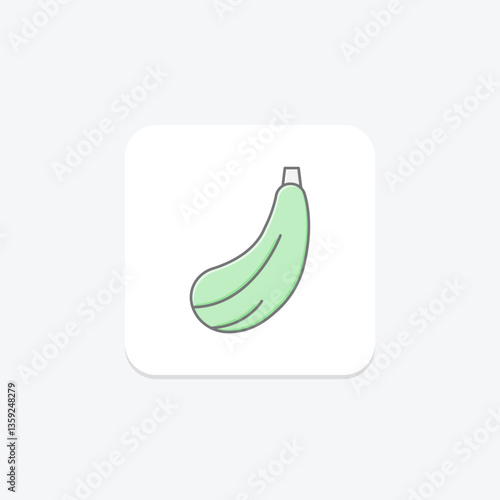 Zucchini, vector, pixel perfect, illustrator file