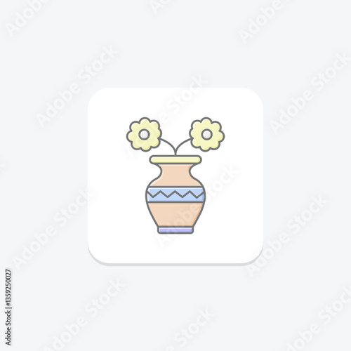 Vase Tree, vector, pixel perfect, illustrator file