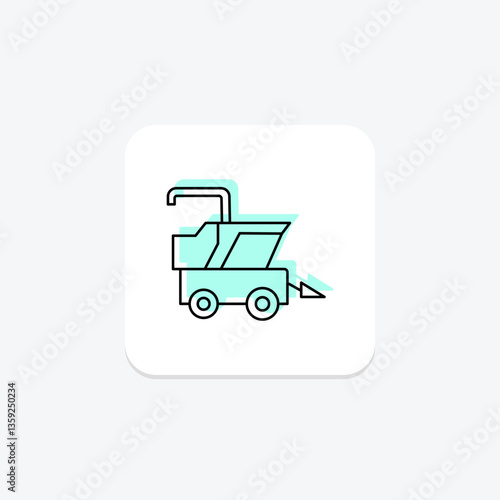 Combine Harvester, vector, pixel perfect, illustrator file