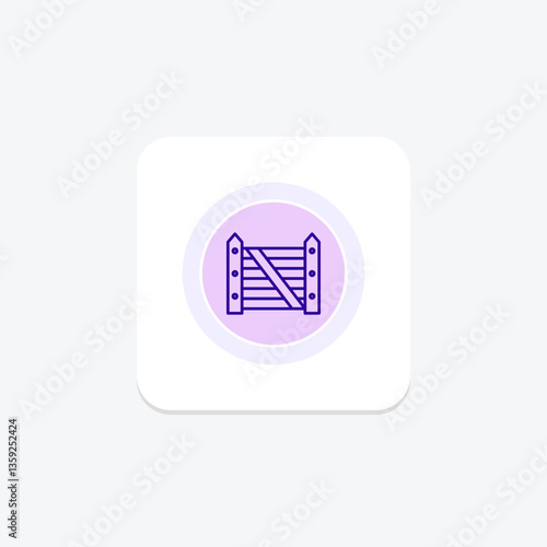 Farm Gate, vector, pixel perfect, illustrator file