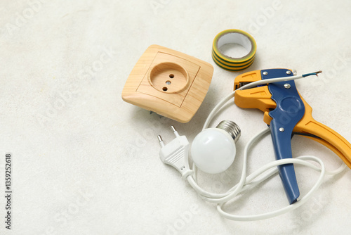 Wire stripper, light bulb, ...