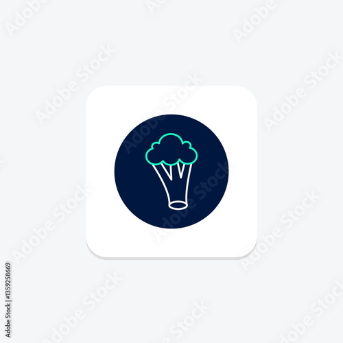 Broccoli, vector, pixel perfect, illustrator file