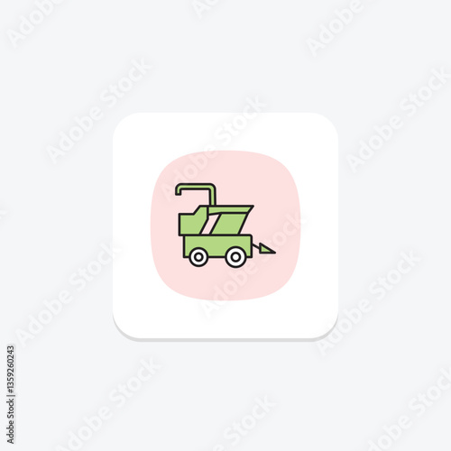 Combine Harvester, vector, pixel perfect, illustrator file