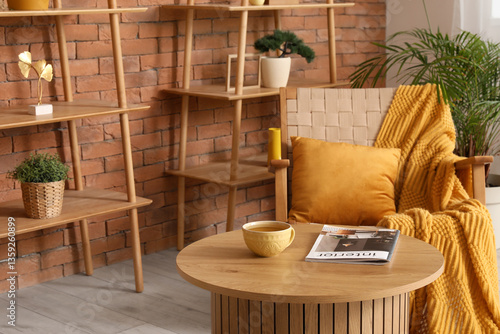 Stylish interior of living ...