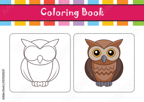  Colorful Depiction of African Scops Owl