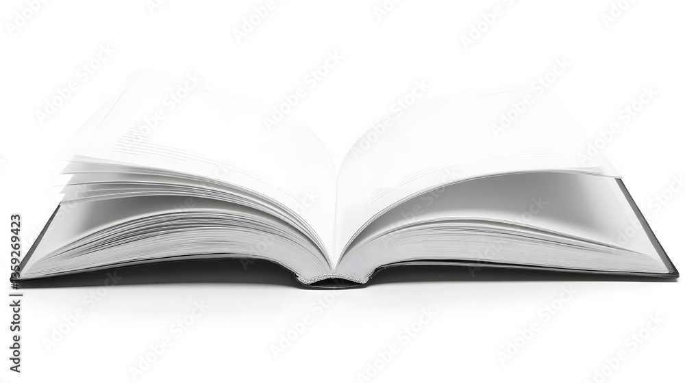 open book on white background open book on white background
