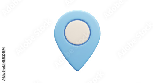 Free Download Isolated Blue Location Pin Icon for Maps and Navigation - GFXLoad