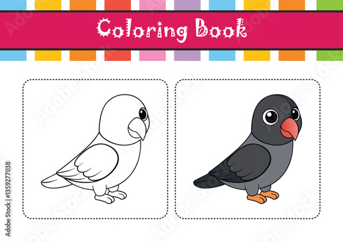  Vivid Black-Cheeked Lovebird Bird Representation