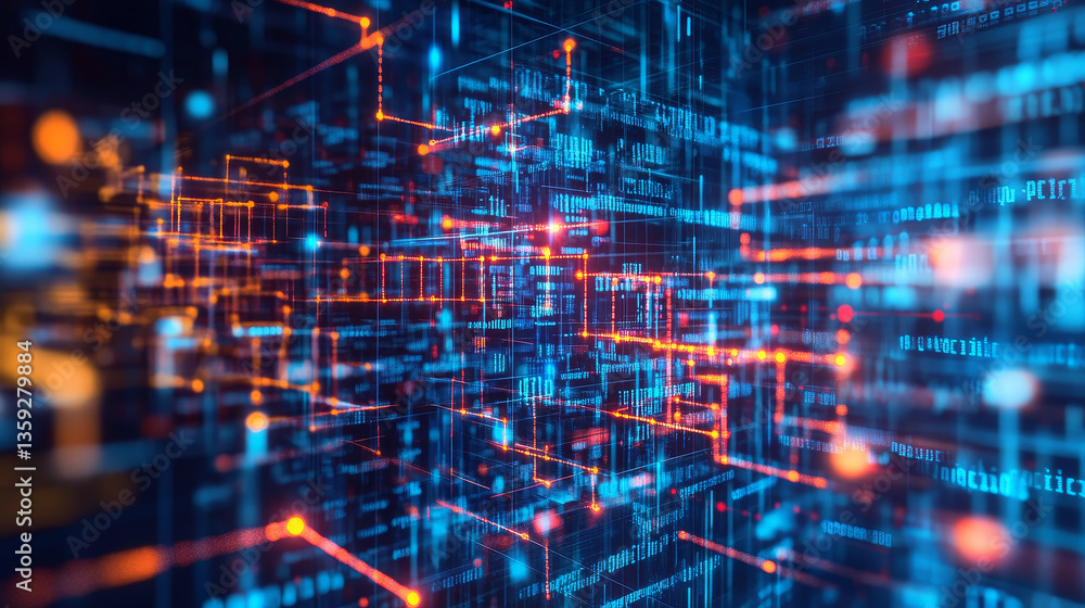 Cyber portal of streaming data. High-speed Internet and high-tech business. 3D illustration of a big data vortex field. Neon tunnel of time funnel Cyber portal of streaming data. High-speed Internet and high-tech business. 3D illustration of a big data vortex field. Neon tunnel of time funnel