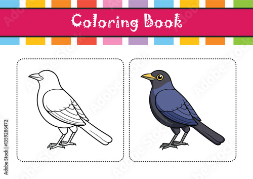  Stunning Brewer's Blackbird Colorful Illustration
