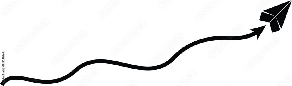 paper plane on blue background. paper plane path in a line shape. Aircraft tracking, planes travel dot line design paper plane on blue background. paper plane path in a line shape. Aircraft tracking, planes travel dot line design