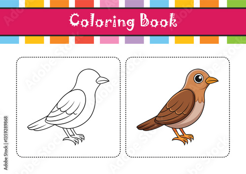  Vivid Burmese Bush Lark Bird Design