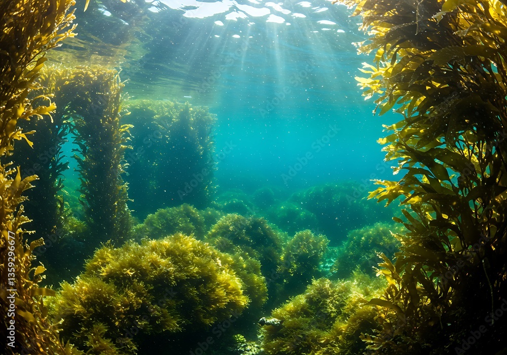 Fototapeta premium Kelp Forest Underwater