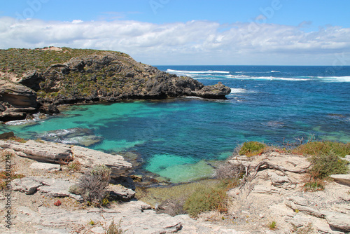 indian ocean at cape vlamingh at rottnest island in australia 