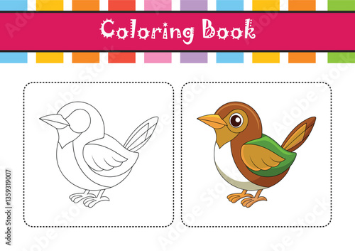  Vivid Common Tailorbird Bird Design