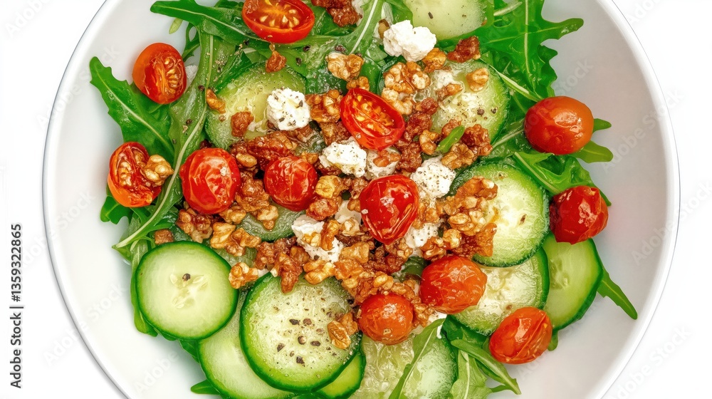 Healthy Arugula and Goat Cheese Salad with Fresh Vegetables: A Colorful, Nutrient-Dense Dish for Easy Meal Prep Healthy Arugula and Goat Cheese Salad with Fresh Vegetables: A Colorful, Nutrient-Dense Dish for Easy Meal Prep