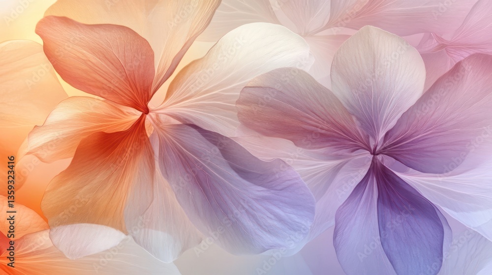 Fototapeta premium Beautiful floral arrangement features large layered petals and subtle colors